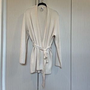 Zara Belted Ribbed Knit Cardigan - S
